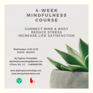 4-week mindfulness course in english for stress reduction