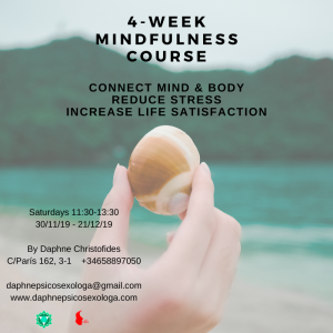 flyer for a 4-week Mindfulness Course