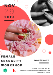 flyer de taller de sexualidad femenina